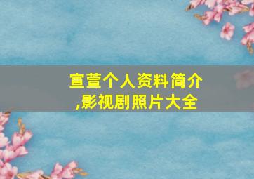 宣萱个人资料简介,影视剧照片大全