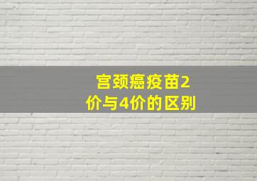 宫颈癌疫苗2价与4价的区别