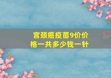 宫颈癌疫苗9价价格一共多少钱一针