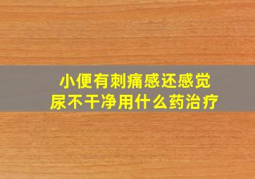 小便有刺痛感还感觉尿不干净用什么药治疗