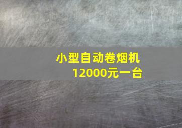 小型自动卷烟机12000元一台