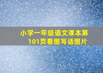 小学一年级语文课本第101页看图写话图片