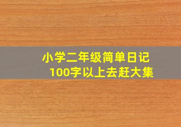 小学二年级简单日记100字以上去赶大集