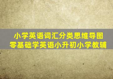 小学英语词汇分类思维导图零基础学英语小升初小学教辅