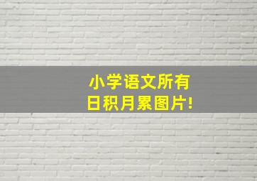 小学语文所有日积月累图片!