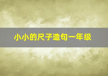 小小的尺子造句一年级