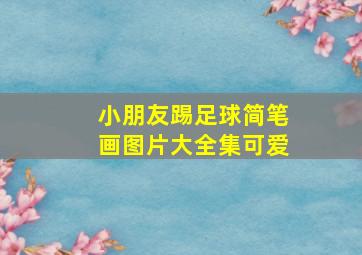 小朋友踢足球简笔画图片大全集可爱