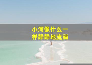 小河像什么一样静静地流淌