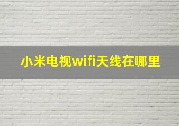 小米电视wifi天线在哪里