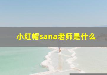 小红帽sana老师是什么