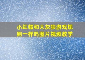 小红帽和大灰狼游戏规则一样吗图片视频教学