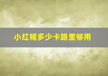 小红帽多少卡路里够用