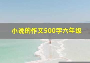 小说的作文500字六年级