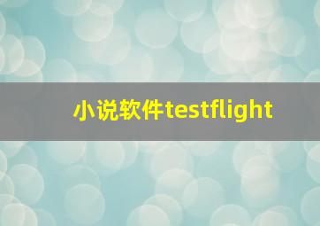 小说软件testflight