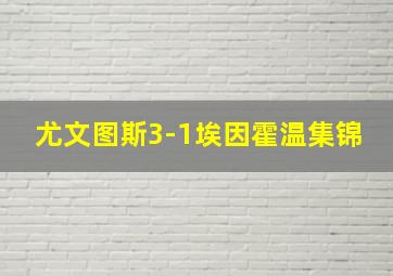 尤文图斯3-1埃因霍温集锦