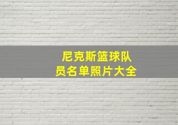 尼克斯篮球队员名单照片大全