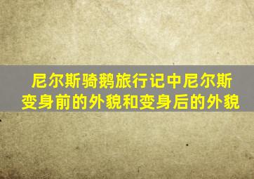 尼尔斯骑鹅旅行记中尼尔斯变身前的外貌和变身后的外貌