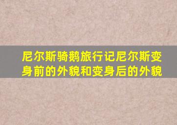 尼尔斯骑鹅旅行记尼尔斯变身前的外貌和变身后的外貌