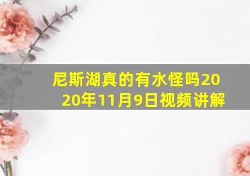 尼斯湖真的有水怪吗2020年11月9日视频讲解