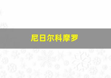 尼日尔科摩罗