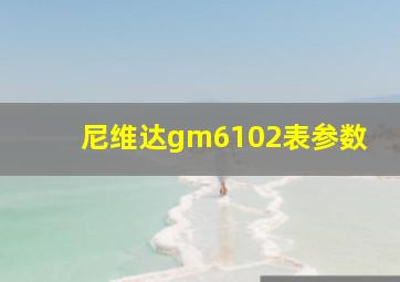 尼维达gm6102表参数