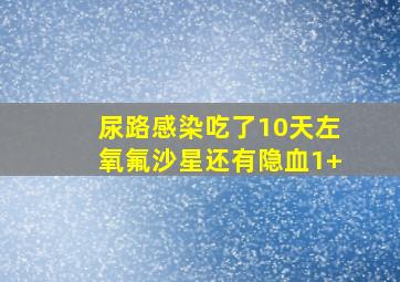 尿路感染吃了10天左氧氟沙星还有隐血1+