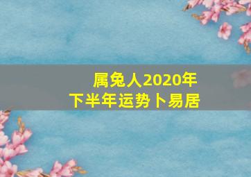 属兔人2020年下半年运势卜易居