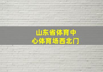 山东省体育中心体育场西北门