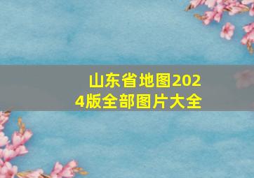 山东省地图2024版全部图片大全