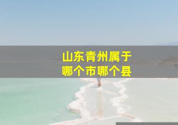 山东青州属于哪个市哪个县