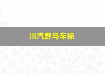 川汽野马车标