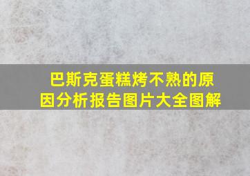 巴斯克蛋糕烤不熟的原因分析报告图片大全图解