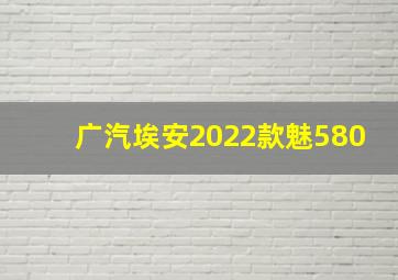 广汽埃安2022款魅580