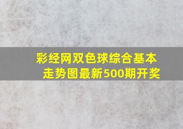 彩经网双色球综合基本走势图最新500期开奖