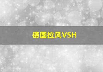 德国拉风VSH