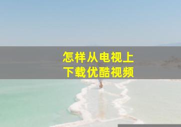 怎样从电视上下载优酷视频