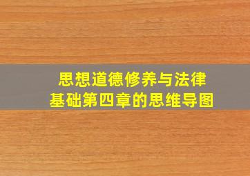 思想道德修养与法律基础第四章的思维导图