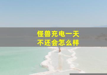 怪兽充电一天不还会怎么样