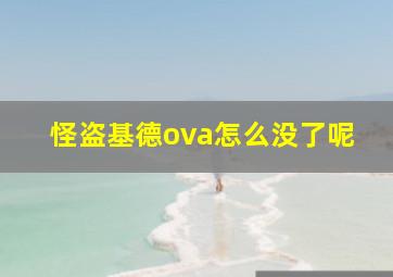 怪盗基德ova怎么没了呢