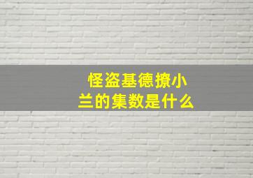 怪盗基德撩小兰的集数是什么