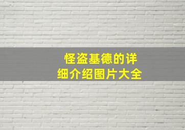 怪盗基德的详细介绍图片大全