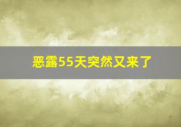 恶露55天突然又来了