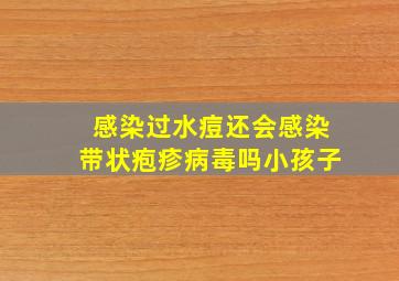 感染过水痘还会感染带状疱疹病毒吗小孩子