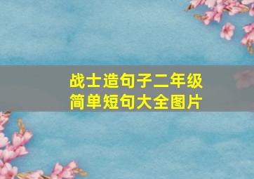 战士造句子二年级简单短句大全图片