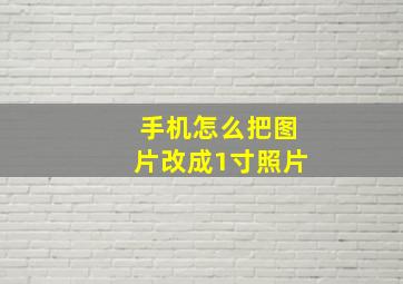 手机怎么把图片改成1寸照片