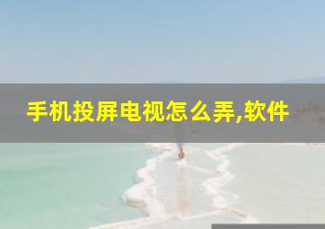 手机投屏电视怎么弄,软件