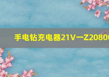 手电钻充电器21V一Z20800