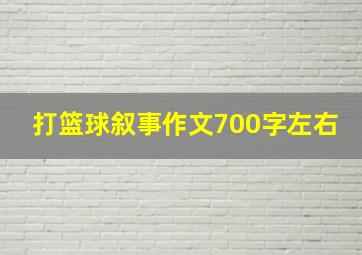 打篮球叙事作文700字左右