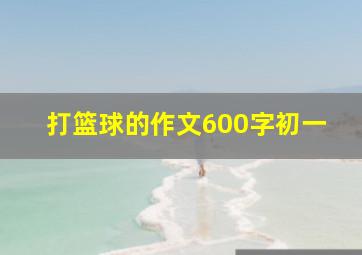 打篮球的作文600字初一