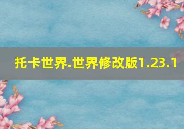 托卡世界.世界修改版1.23.1